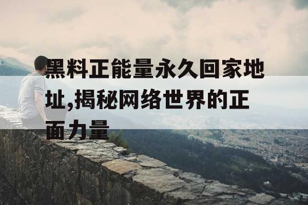黑料正能量永久回家地址,揭秘网络世界的正面力量