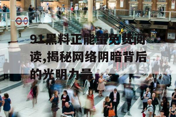 91黑料正能量免费阅读,揭秘网络阴暗背后的光明力量