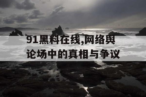 91黑料在线,网络舆论场中的真相与争议
