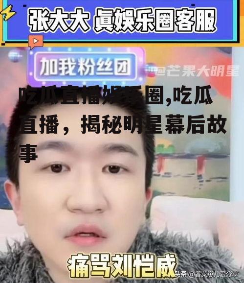 吃瓜直播娱乐圈,吃瓜直播，揭秘明星幕后故事