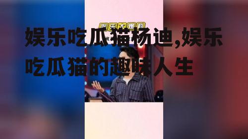 娱乐吃瓜猫杨迪,娱乐吃瓜猫的趣味人生