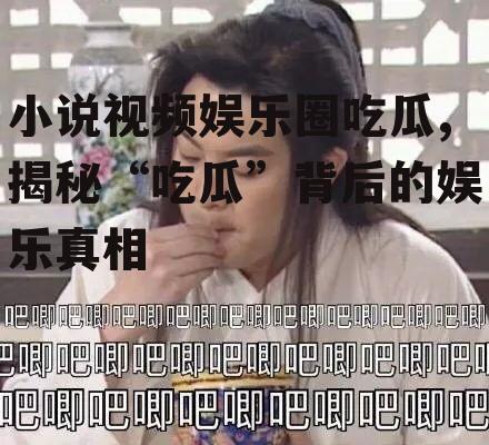 小说视频娱乐圈吃瓜,揭秘“吃瓜”背后的娱乐真相
