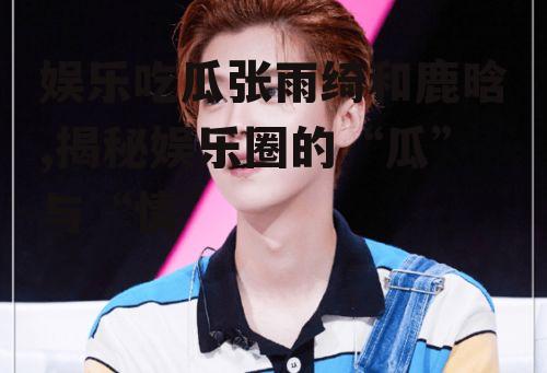 娱乐吃瓜张雨绮和鹿晗,揭秘娱乐圈的“瓜”与“情”