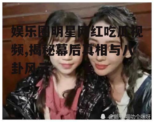 娱乐圈明星网红吃瓜视频,揭秘幕后真相与八卦风云