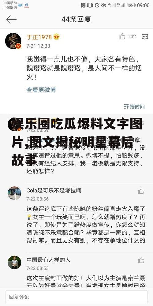 娱乐圈吃瓜爆料文字图片,图文揭秘明星幕后故事