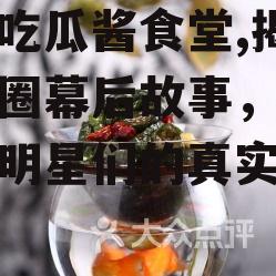 娱乐吃瓜酱食堂,揭秘娱乐圈幕后故事，带你领略明星们的真实生活