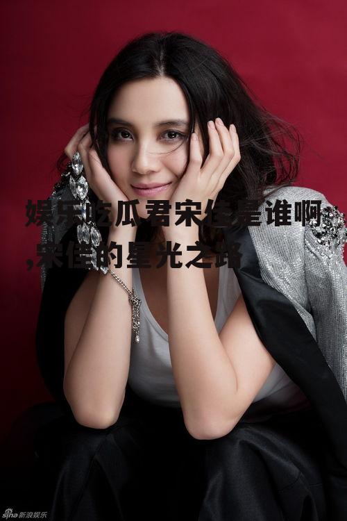 娱乐吃瓜君宋佳是谁啊,宋佳的星光之路